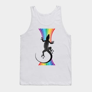 lizard funny animal color Tank Top